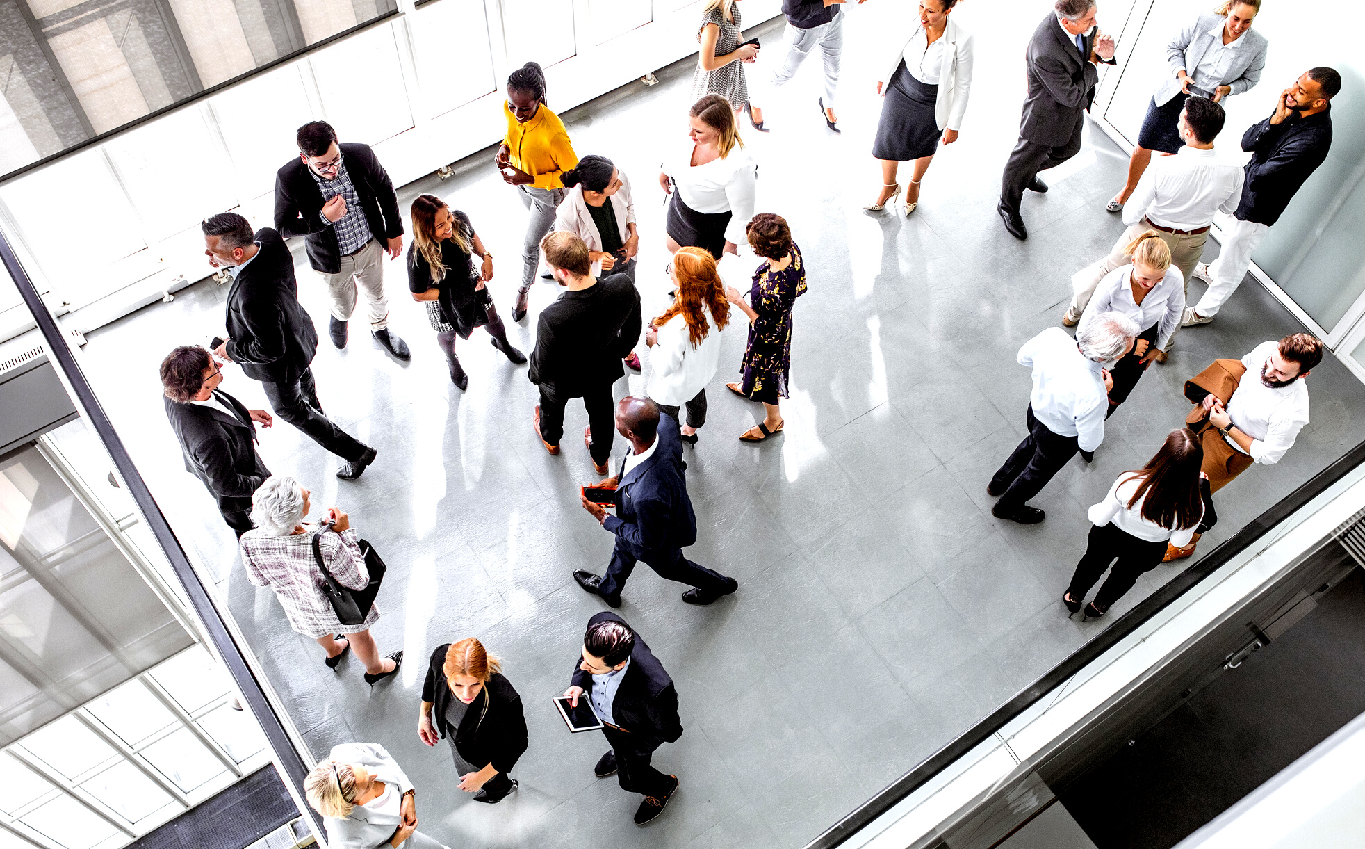 Business people at a conference event